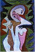 Ernst Ludwig Kirchner Lovers (The kiss) china oil painting artist